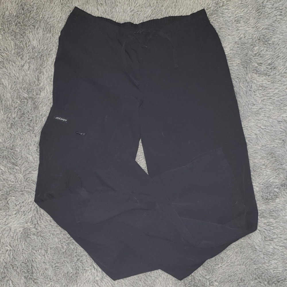 Black scrub pants
